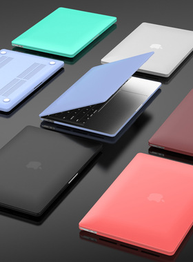 适用苹果笔记本PC电脑壳 macbook16pro磨砂透明壳air13.3寸保护壳