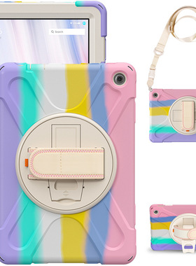 适用亚马逊fire HD10 2023海盗王平板壳PC旋转支架Fire10肩带后壳