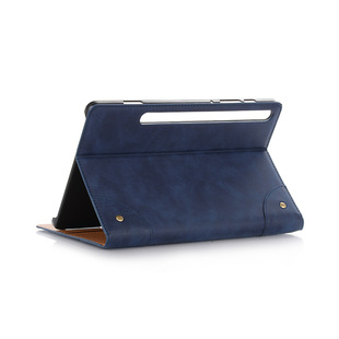 T860平板保护套 10.5 t865复古书本插卡皮套壳 适用于三星tab