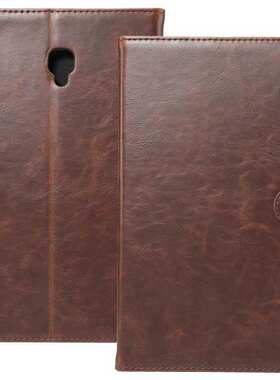 复古疯马纹Tab A T380平板皮套 翻盖插卡支架适用三星T580保护套