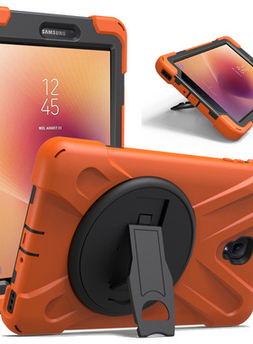 适用三星Tab A 8 T380海盗王硅胶PC旋转支架平板套T385防摔保护壳