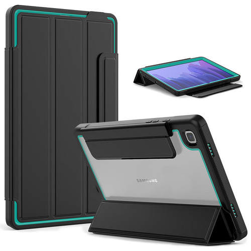 适用三星Tab A7 2020 T500三折翻盖休眠硅胶平板套T505支架保护套