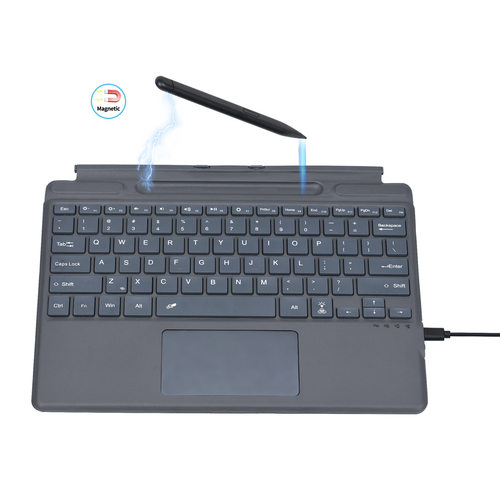 适用微软surface pro891011七彩背光妙控蓝牙键盘pro4567触控键盘