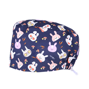 戈美恩手术帽女纯棉手术室专用帽医生工作帽护士帽厚款化疗帽口腔