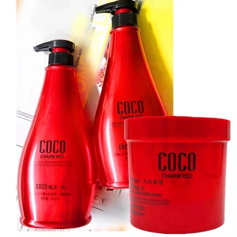 徽歌coco魅惑红洗发水巴西焗油发膜免蒸修复干枯毛躁营养液护发素