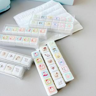 【售完不补】六联印章 可爱卡通日常便利手账心情记录光敏记录