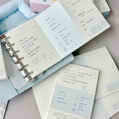 SHOCK手可 | 沥沥心事A6M5A7三折页便签纸拍纸本内页活页替芯手账