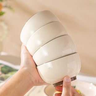 陶瓷碗家用10个装2026新款高颜值餐具碗碟碗筷饭碗釉下彩碗具小碗