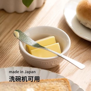 304不锈钢黄油刀锤目纹面包花生酱果酱刮刀奶酪牛油刀抹酱餐刀