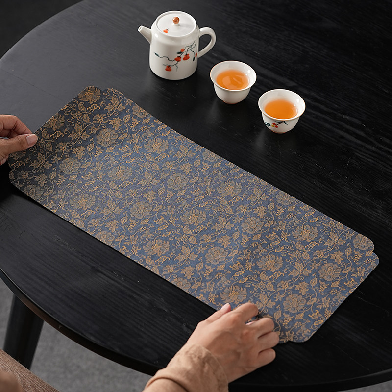 新中式缠枝莲云纱茶席禅意高端轻奢布艺桌旗茶桌布茶台干泡台茶垫,餐饮具,茶道/零配,淘宝优惠券,粉丝福利购,淘宝优惠卷