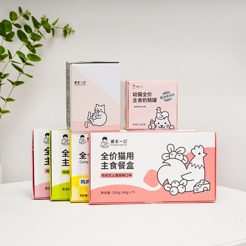 诚实一口猫咪主食餐盒增肥湿粮