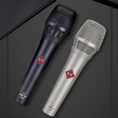 手持大振膜专业户外电容麦克风