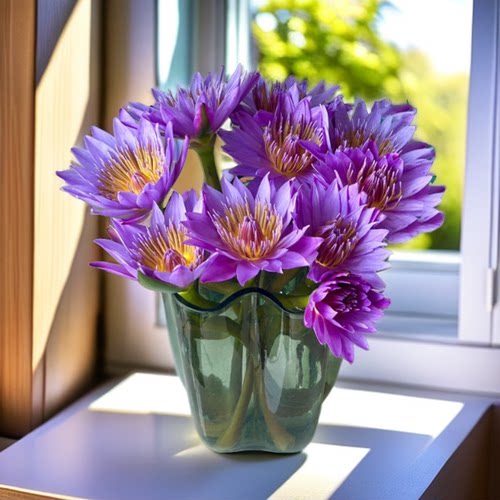 睡莲鲜花花束10枝带花苞水养室内广州睡莲鲜花基地直发批发