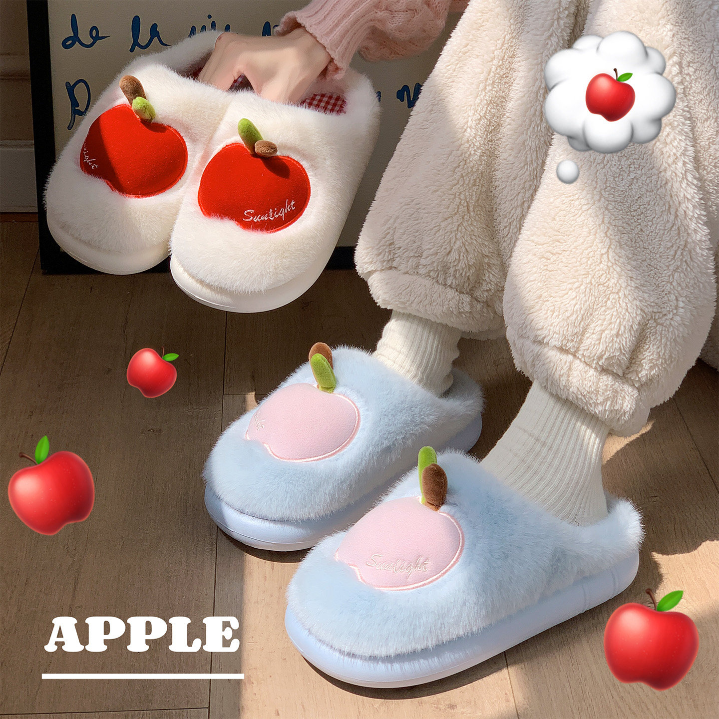 棉拖鞋女款秋冬卡通室内家居2026新款可爱厚底防滑情侣家用棉拖男