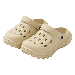 洞洞鞋男款夏季外穿厚底增高2025新款沙滩鞋凉鞋防臭防滑拖鞋男士