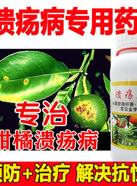 柑橘溃疡病专用药疮痂病炭疽病砂皮病黑星病柑橘果树专用农药菌剂