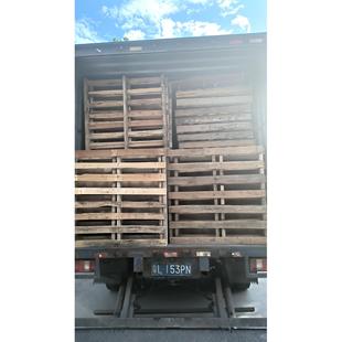 广东惠州深圳广州东莞*二手实木卡板木托盘仓库木栈板地牛防潮