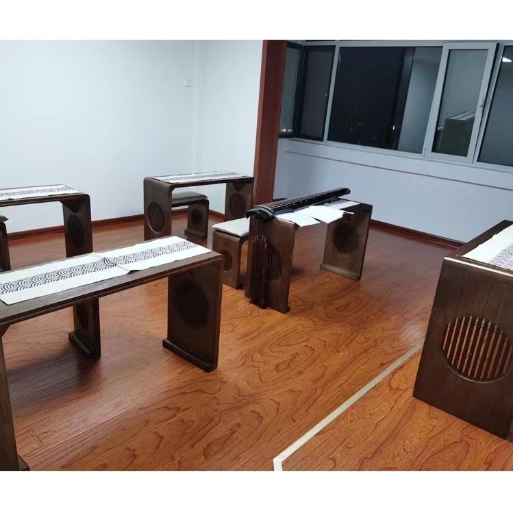 全实木培训班课桌椅书法桌国学桌学校书法桌国学桌国画桌清仓教室