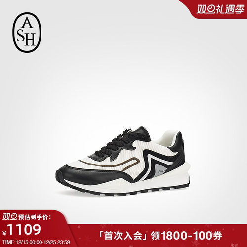 ASH女鞋2025秋季新款SHA'CARRI拼色平底百搭女低帮运动休闲鞋