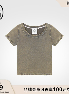 ASH女装春夏PULLOVER T棉T恤宽松圆领短袖