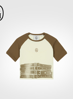 ASH女装春夏T-SHIRT时尚宽松圆领短袖创意印花T恤女