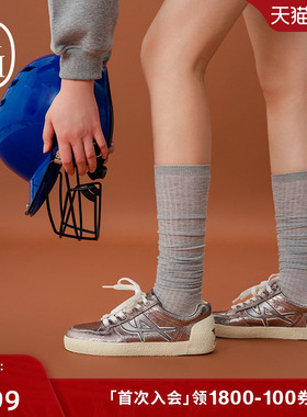 ASH女鞋2025秋季新款NORENE真皮运动休闲系带平底板鞋