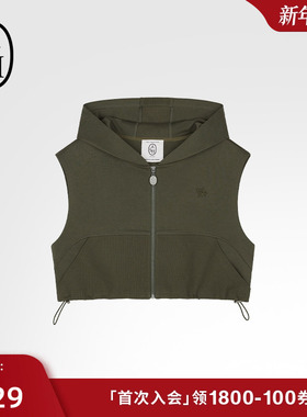 ASH女装LIFEGUARD BIS连帽叠穿针织背心女外套