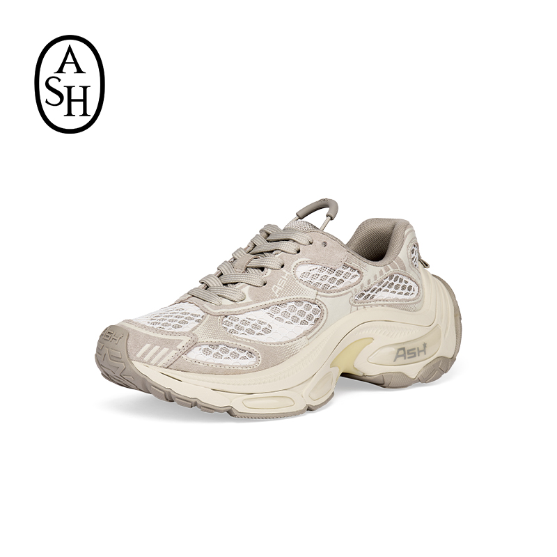 ASH女鞋2026春夏新款DRAGON龙鳞鞋拼色厚底老爹鞋增高运动休闲鞋