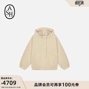 ASH女装 WAFFLE秋冬连帽外套女休闲百搭梭织外套