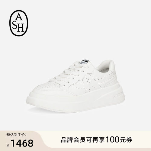 ASH女鞋厚底增高松糕小白鞋