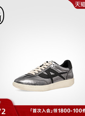 ASH女鞋2025秋季新款SUNSET德训鞋女平底做旧擦色休闲系带板鞋潮