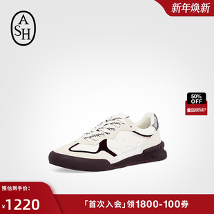 休闲运动鞋 ASH女鞋 PANAMA撞色女平底舒适系带时尚 新款 潮 2025秋季