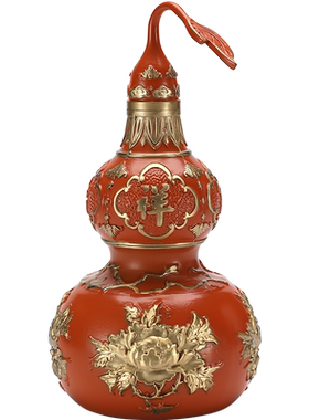 家用客厅葫芦摆件铜思友新中式