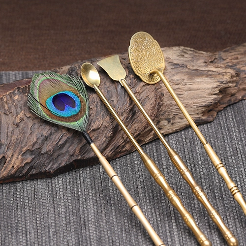 思友 Чистое бронзовое ароматное уплотнение, набор входных дорог, набор ароматных порошков, чтобы толкнуть творческие инструменты павлина