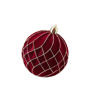 圣诞树挂件彩绘球装饰配件