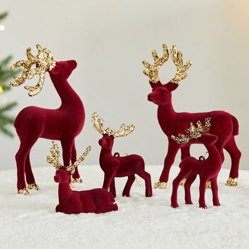 同炫新款圣诞节桌面麋鹿摆件