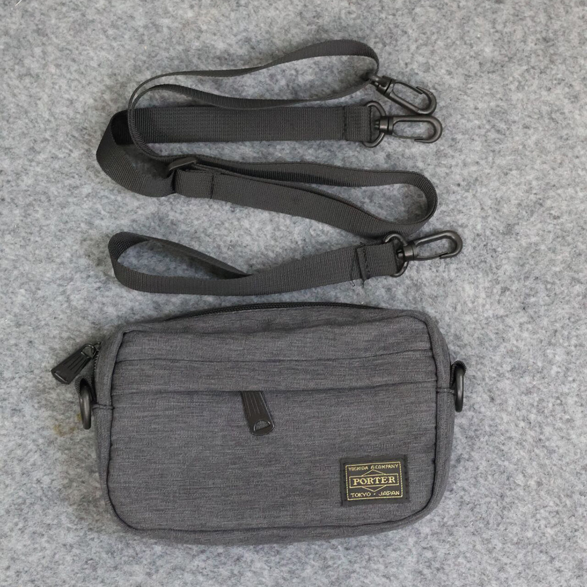 PORTER日系休闲斜挎包男士手机包单肩包潮牌迷你背包手拿收纳包包图片