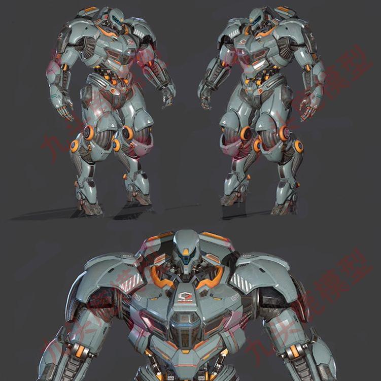MAX未来高科技机甲战士变形金刚机器人机械士兵战士3D模型C4D模型