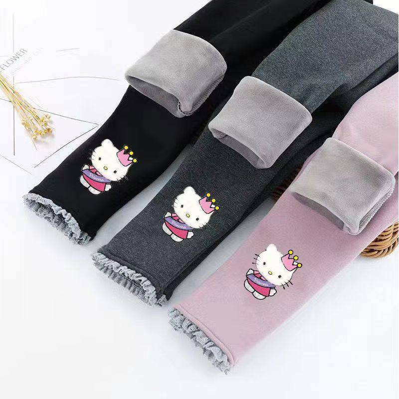 儿童加绒裤子女童打底裤外穿一体绒女宝宝打底裤卡通绣花保暖裤,童装/婴儿装/亲子装,裤子,淘宝优惠券,粉丝福利购,淘宝优惠卷