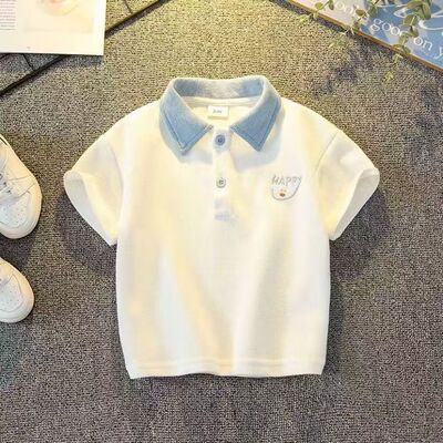 男童夏季polo衫儿童短袖t恤男女童薄款上衣宝宝夏装男孩夏天衣服