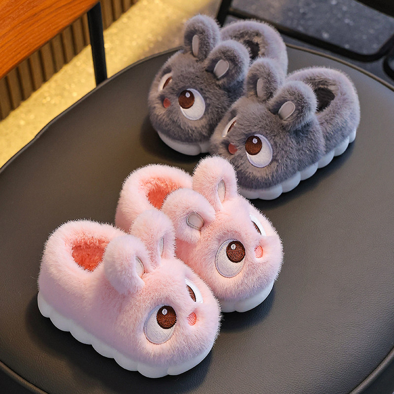 毛毛拖鞋儿童棉拖鞋男童女童室内防滑包跟小孩宝宝棉鞋外穿冬季,童鞋/婴儿鞋/亲子鞋,棉鞋,淘宝优惠券,粉丝福利购,淘宝优惠卷