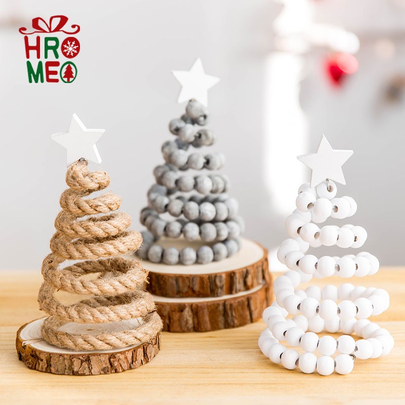hromeo装饰品ins桌面圣诞树摆设