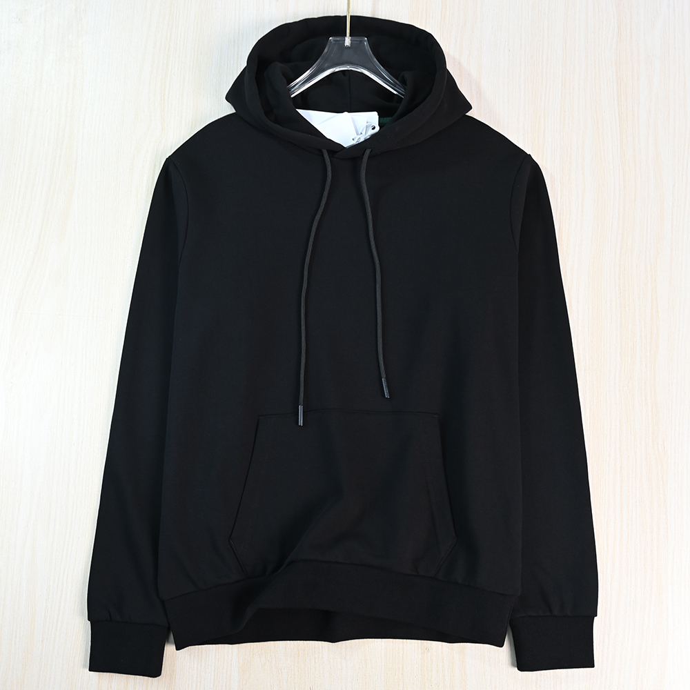 简约圈棉连帽套头休闲长袖卫衣