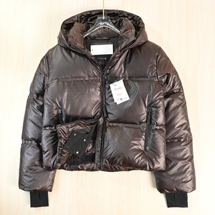 羽绒服 8蓬松保暖80白鸭绒防风防泼水连帽短款 思琪女装 2512