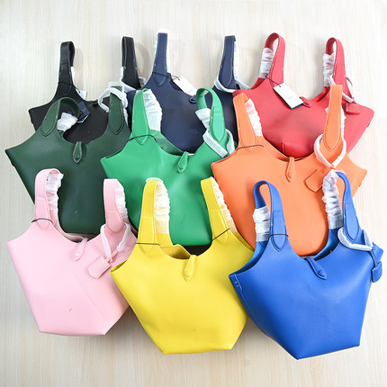 美国单 259/04 美国单时尚百搭软质荔枝纹牛皮革手提托特包