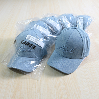 牛仔棉立体字母刺绣棒球帽鸭舌帽