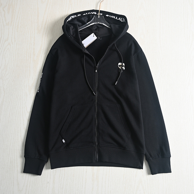 连帽字母软胶小人男士卫衣帽衫