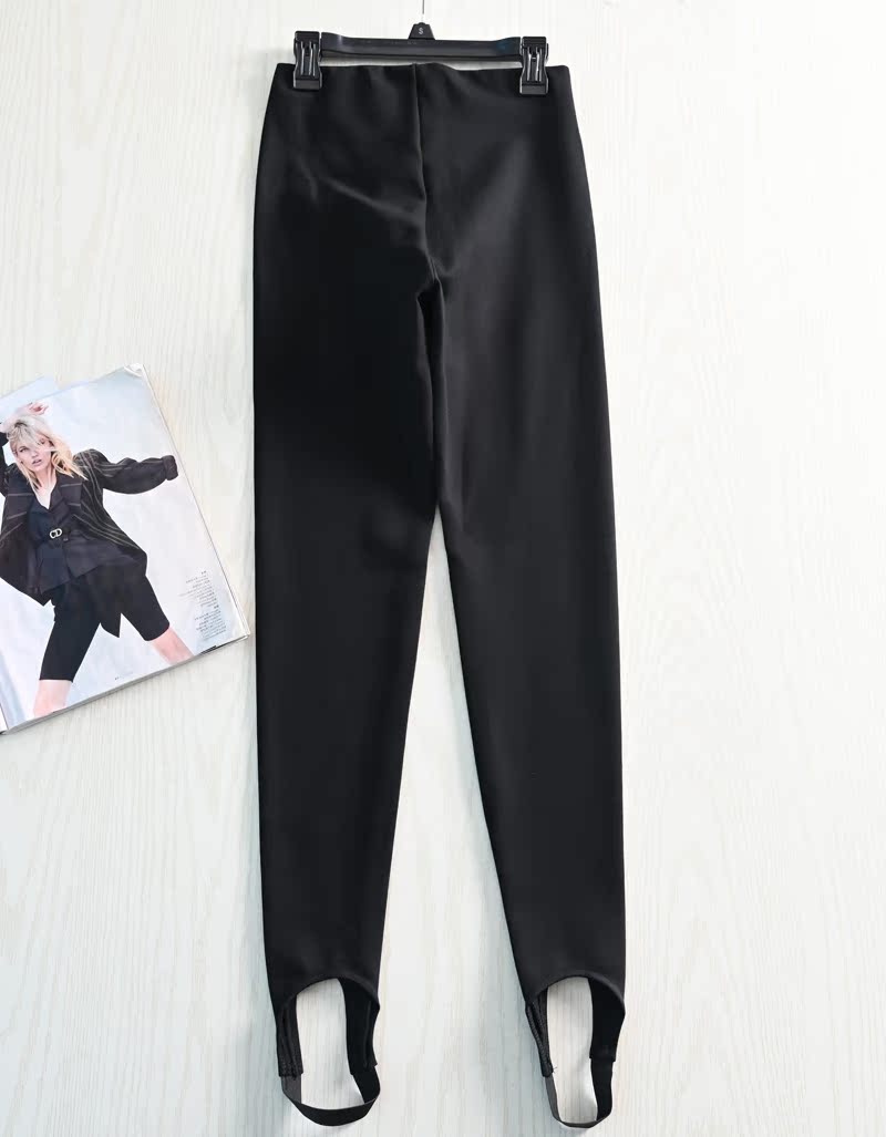 Siqi women's costume troupe tooth style inner elastic high waist comfortable fried thin Roman elastic foot pants boots pants