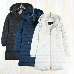 2512 休闲中长款 厚实保暖可脱卸帽夹棉修身 棉服 冬季 思琪女装