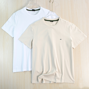 T恤 19舒适珠地棉胶印字母圆领休闲短袖 男装 好货263